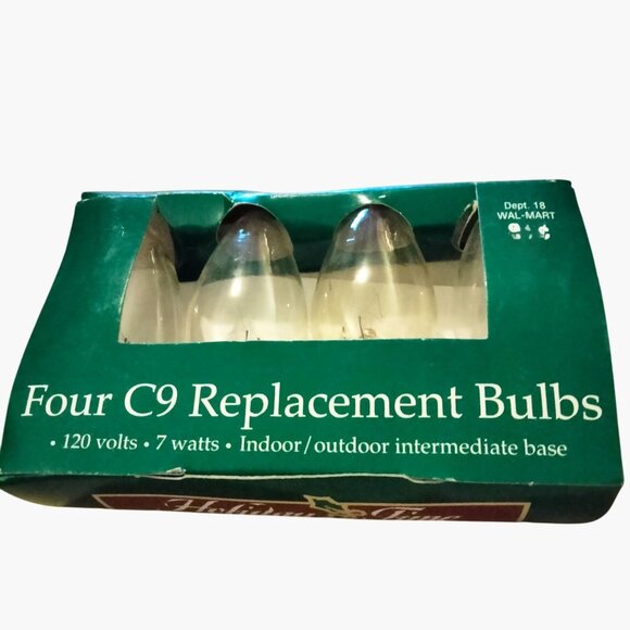 Four C9 Replacement Bulbs 7 Watts 120V Indoor Outdoor Lot 4 - Picture 2 of 7